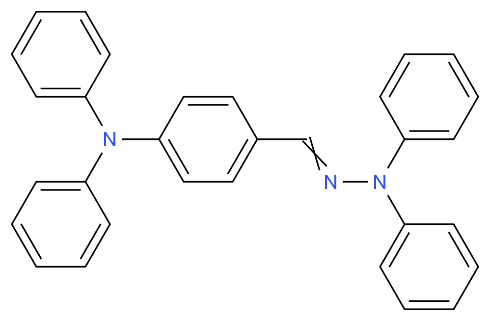 4-[(diphenylhydrazin-1-ylidene)methyl]-N,N-diphenylaniline_分子结构_CAS_82532-76-1