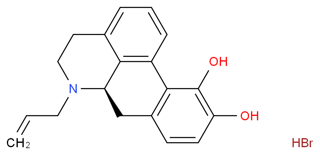R(-)-N-Allylnorapomorphine hydrobromide_分子结构_CAS_18426-17-0)