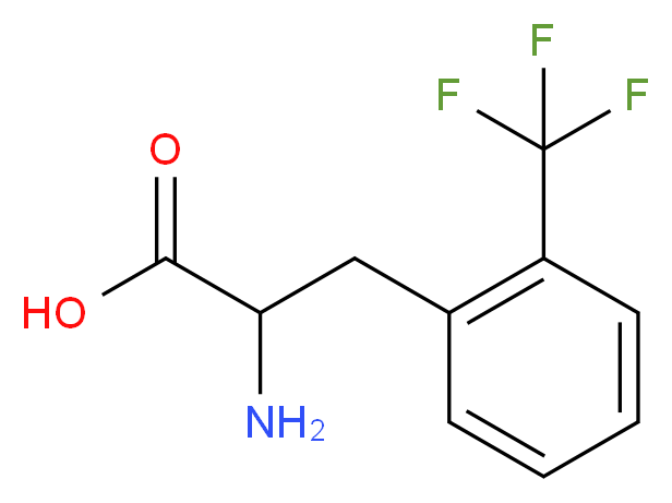 2-amino-3-[2-(trifluoromethyl)phenyl]propanoic acid_分子结构_CAS_3832-73-3