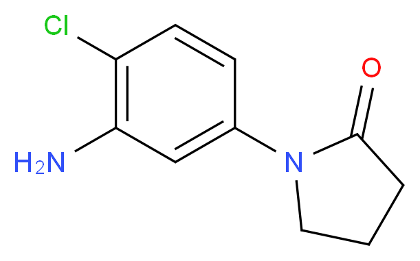 1-(3-Amino-4-chloro-phenyl)-pyrrolidin-2-one_分子结构_CAS_)