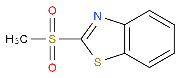 2-methanesulfonyl-1,3-benzothiazole_分子结构_CAS_7144-49-2