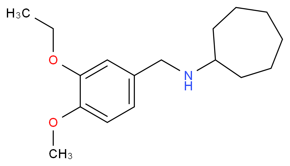 N-(3-ethoxy-4-methoxybenzyl)cycloheptanamine_分子结构_CAS_673446-42-9)