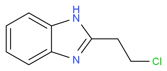 2-(2-chloroethyl)-1H-1,3-benzodiazole_分子结构_CAS_405173-97-9