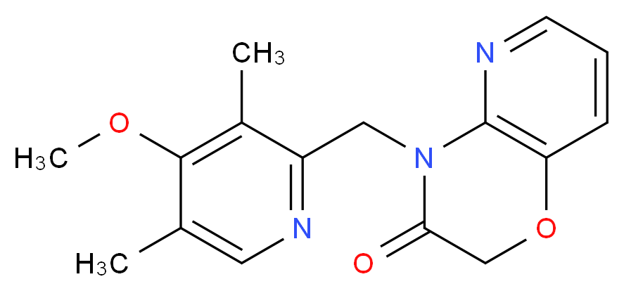 4-[(4-methoxy-3,5-dimethylpyridin-2-yl)methyl]-2H-pyrido[3,2-b][1,4]oxazin-3(4H)-one_分子结构_CAS_)