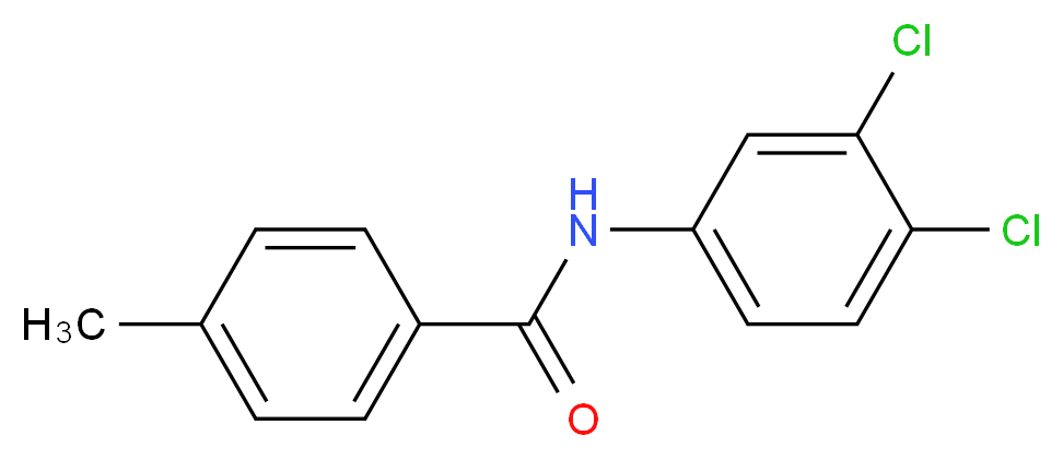 N-(3,4-Dichlorophenyl)-4-methylbenzamide_分子结构_CAS_86886-82-0)