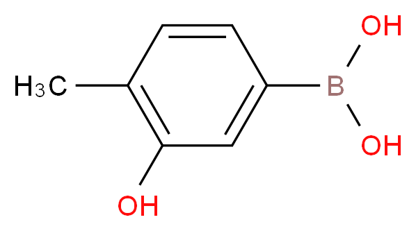 3-HYDROXY-4-METHYLPHENYLBORONIC ACID_分子结构_CAS_216019-35-1)