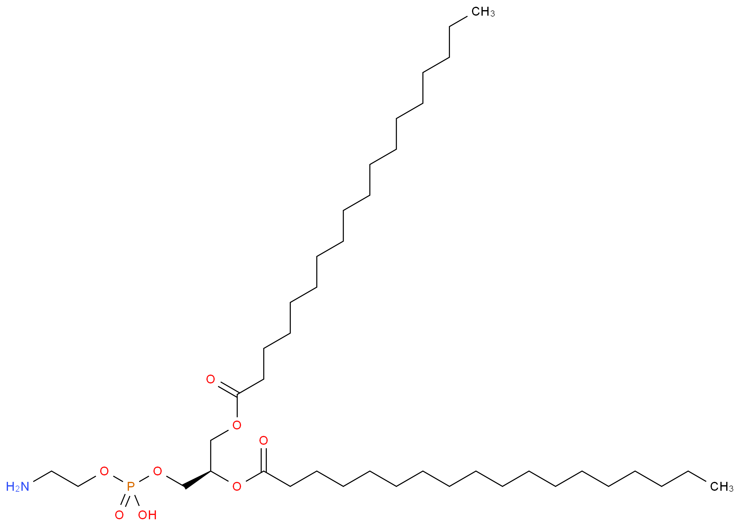 1,2-Distearoyl-sn-glycero-3-phosphoethanolamine_分子结构_CAS_1069-79-0)