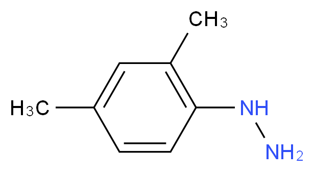 (2,4-dimethylphenyl)hydrazine_分子结构_CAS_615-00-9