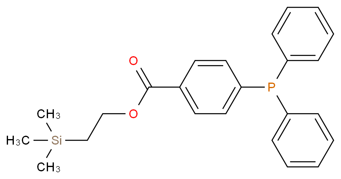 2-(trimethylsilyl)ethyl 4-(diphenylphosphanyl)benzoate_分子结构_CAS_566190-45-2