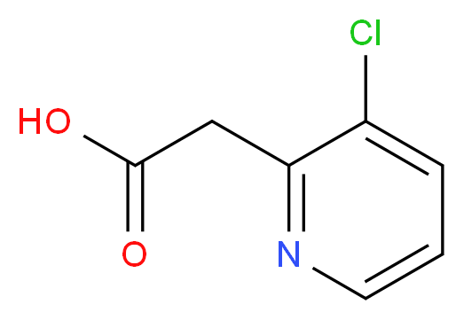 2-(3-Chloropyridin-2-yl)acetic acid_分子结构_CAS_885167-73-7)