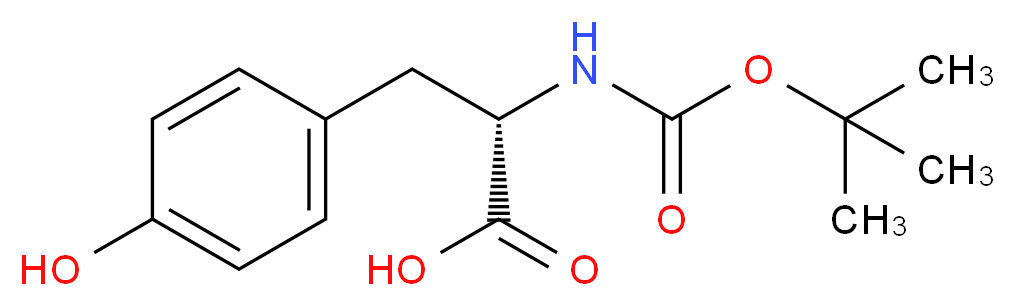 N-&alpha;-t-BOC-L-TYROSINE_分子结构_CAS_3978-80-1)