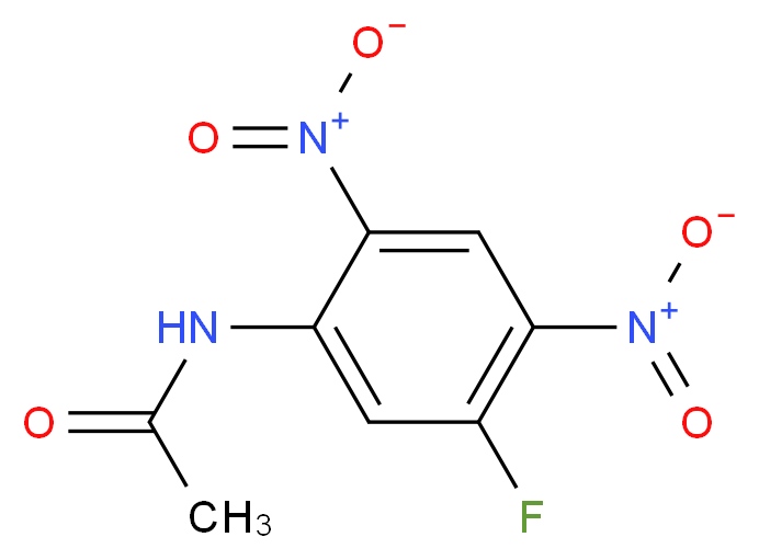 N-(5-fluoro-2,4-dinitrophenyl)acetamide_分子结构_CAS_1548-18-1