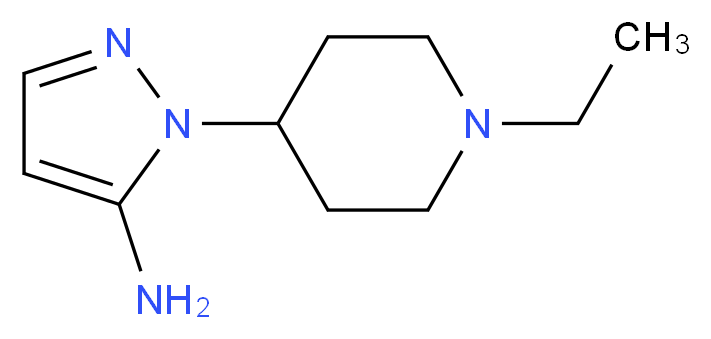 1-(1-ethylpiperidin-4-yl)-1H-pyrazol-5-amine_分子结构_CAS_)