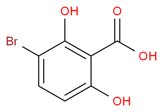 3-Bromo-2,6-dihydroxybenzoic Acid_分子结构_CAS_26792-49-4)