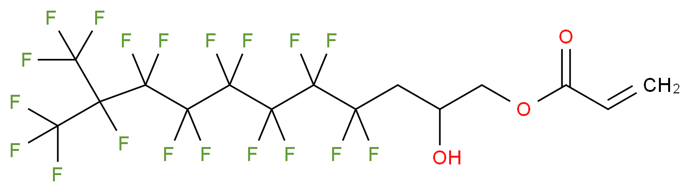 4,4,5,5,6,6,7,7,8,8,9,9,10,11,11,11-hexadecafluoro-2-hydroxy-10-(trifluoromethyl)undecyl prop-2-enoate_分子结构_CAS_24407-09-8