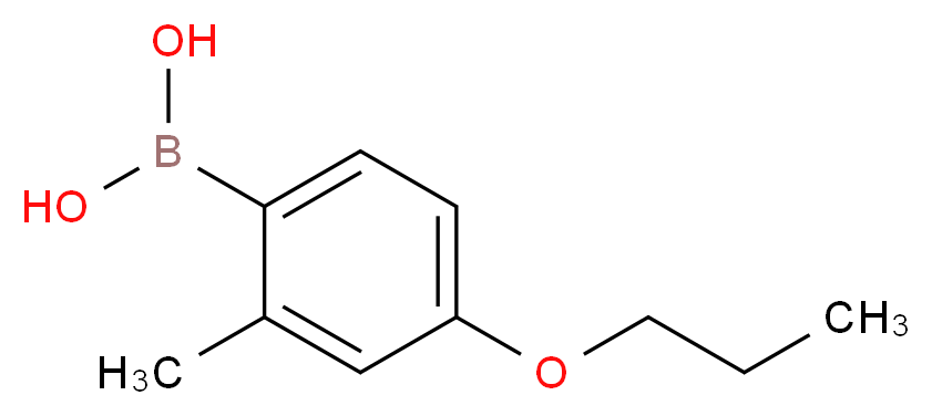4-PROPOXY-2-METHYLPHENYLBORONIC ACID_分子结构_CAS_956894-26-1)