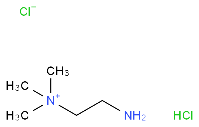 (2-aminoethyl)trimethylazanium chloride hydrochloride_分子结构_CAS_3399-67-5