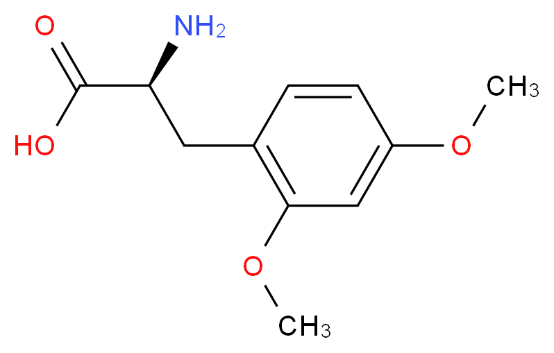 rac-(2R)-2-amino-3-(2,4-dimethoxyphenyl)propanoic acid_分子结构_CAS_91248-17-8