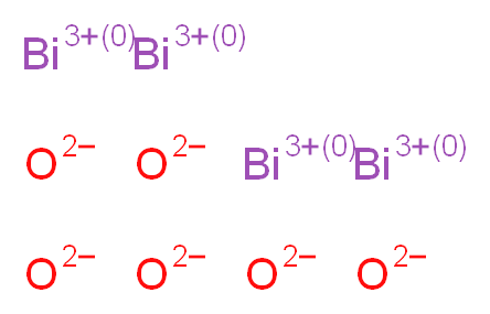 tetrabismuth(3+) ion hexaoxidandiide_分子结构_CAS_1304-76-3