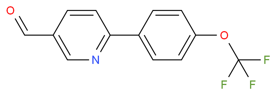 6-[4-(trifluoromethoxy)phenyl]pyridine-3-carbaldehyde_分子结构_CAS_851069-97-1