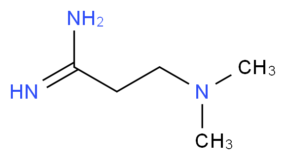 3-(dimethylamino)propanimidamide_分子结构_CAS_885959-94-4)