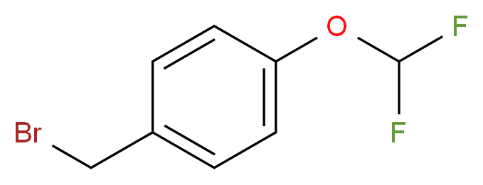 4-(二氟甲氧基)苯甲基溴_分子结构_CAS_3447-53-8)