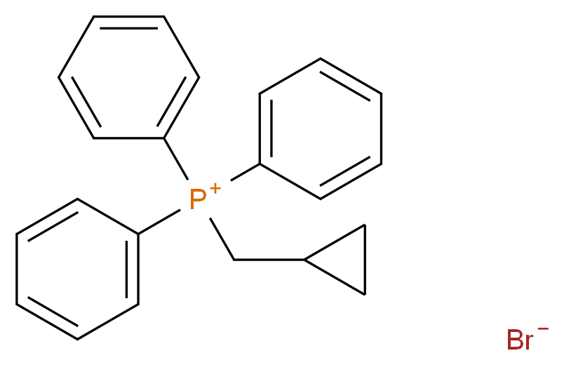 (cyclopropylmethyl)triphenylphosphanium bromide_分子结构_CAS_14799-82-7