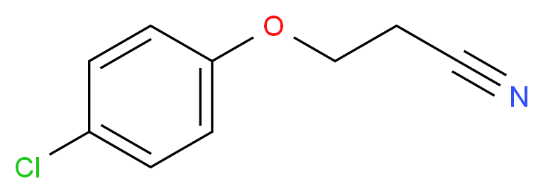 3-(4-Chlorophenoxy)propanenitrile_分子结构_CAS_46125-42-2)