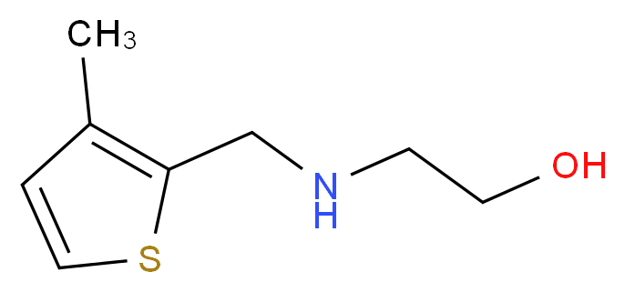 2-{[(3-methyl-2-thienyl)methyl]amino}ethanol_分子结构_CAS_869941-84-4)