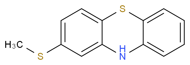 2-(methylsulfanyl)-10H-phenothiazine_分子结构_CAS_7643-08-5