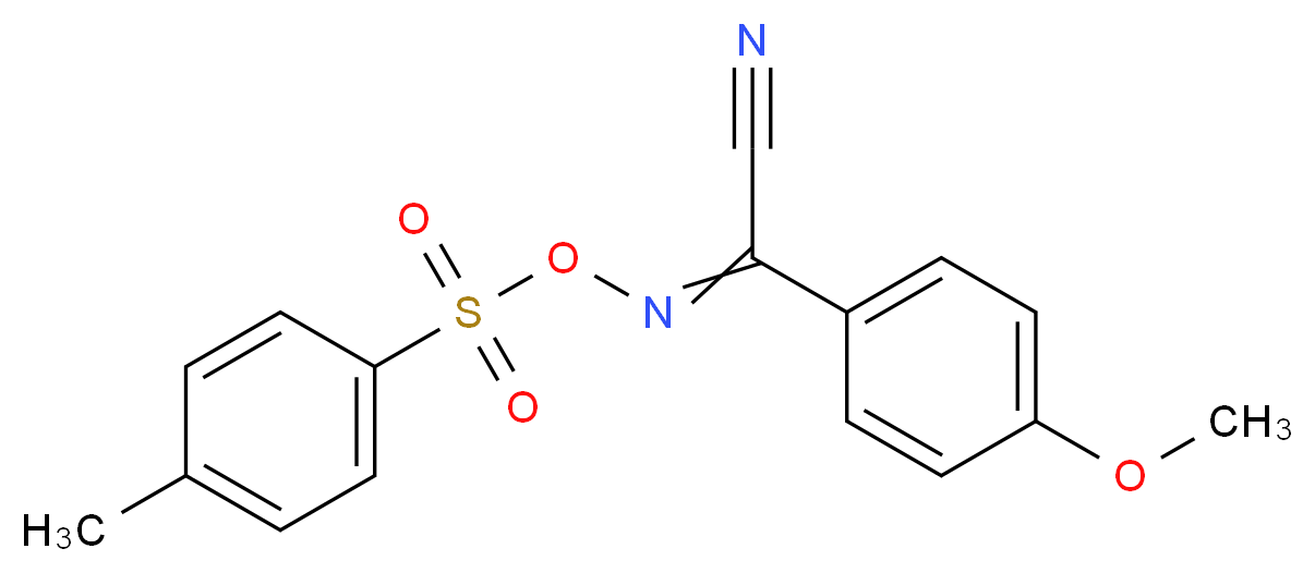 (Z,E)-2-(4-Methoxyphenyl)-2-[(4-methylphenylsulphonyl)oxyimino]acetonitrile 97%_分子结构_CAS_82424-53-1)