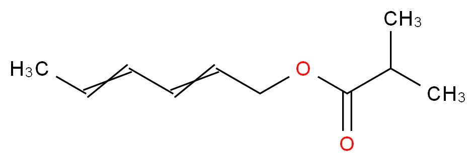 hexa-2,4-dien-1-yl 2-methylpropanoate_分子结构_CAS_16491-24-0