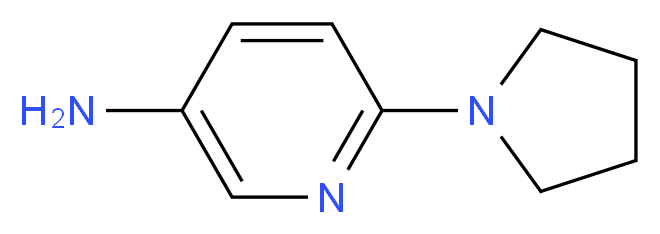 6-(1-Pyrrolidinyl)-3-pyridinamine_分子结构_CAS_92808-19-0)