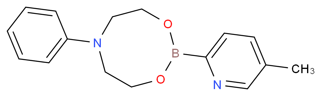 2-(5-methylpyridin-2-yl)-6-phenyl-1,3,6,2-dioxazaborocane_分子结构_CAS_872054-54-1