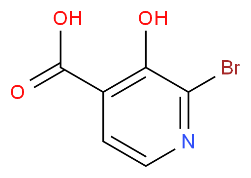 2-bromo-3-hydroxypyridine-4-carboxylic acid_分子结构_CAS_1196152-10-9