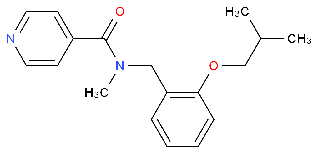 N-(2-isobutoxybenzyl)-N-methylisonicotinamide_分子结构_CAS_)