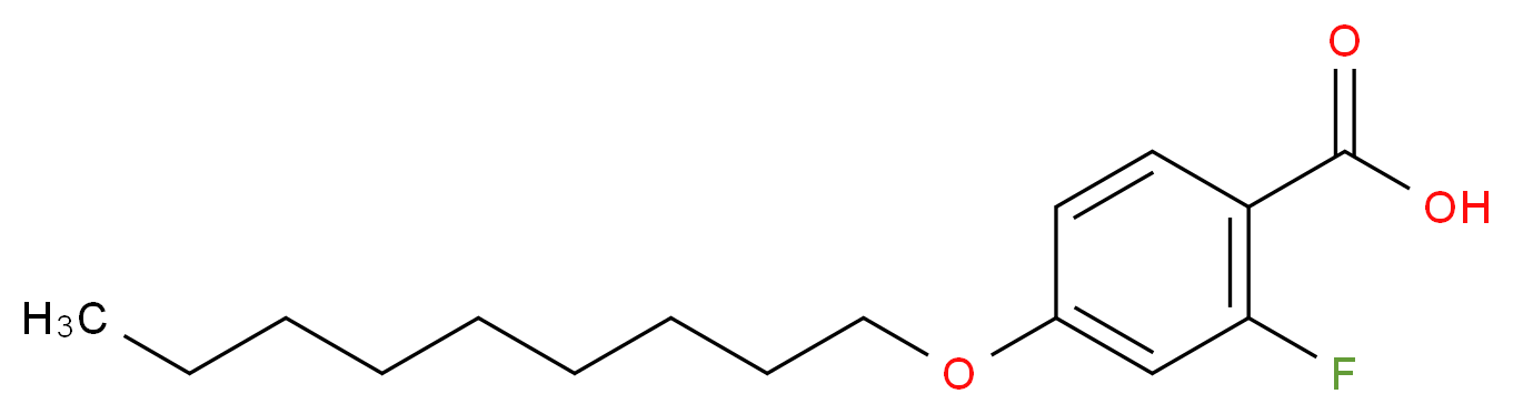 2-Fluoro-4-nonyloxybenzoic acid 97%_分子结构_CAS_)