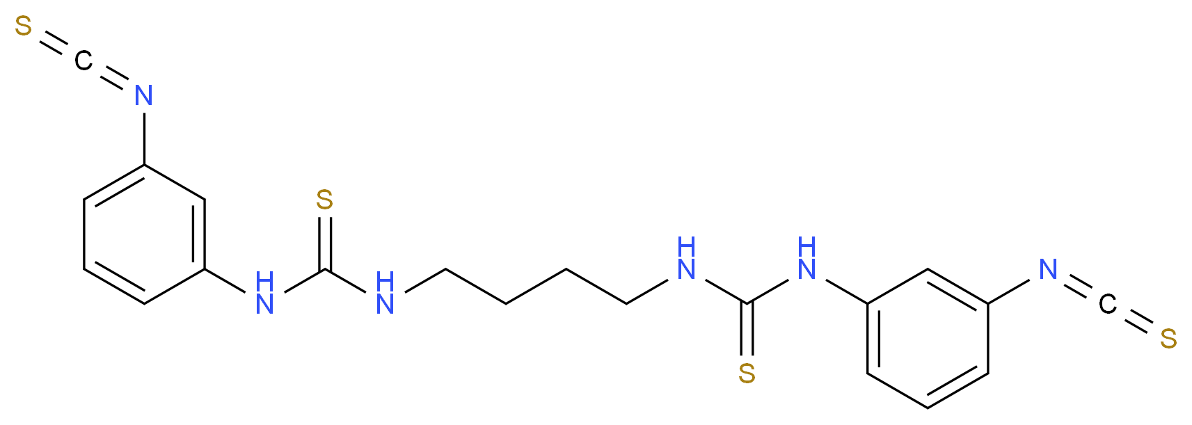 3-(3-isothiocyanatophenyl)-1-(4-{[(3-isothiocyanatophenyl)carbamothioyl]amino}butyl)thiourea_分子结构_CAS_711019-86-2