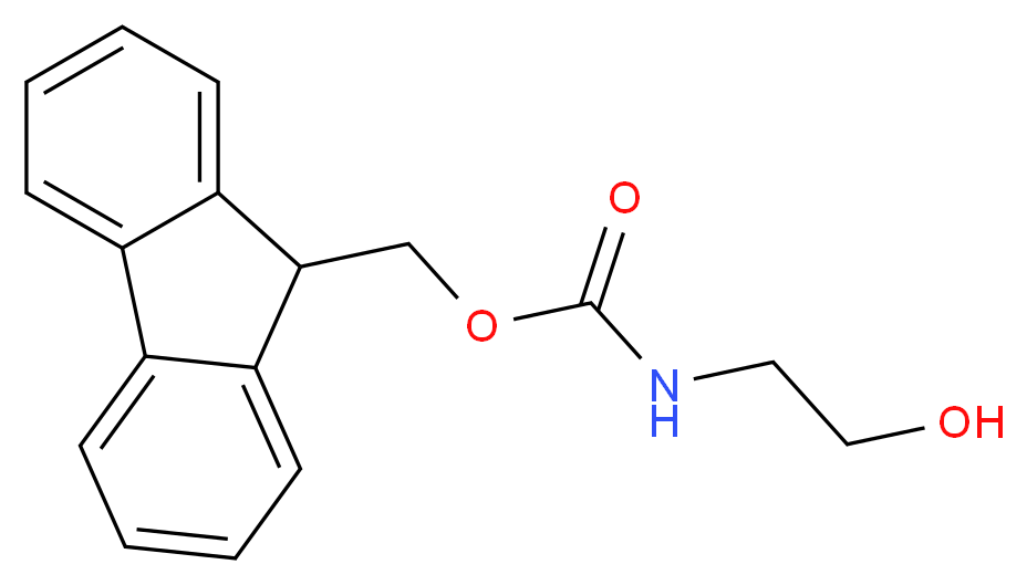 2-(N-芴甲氧羰基氨基)乙醇_分子结构_CAS_105496-31-9)