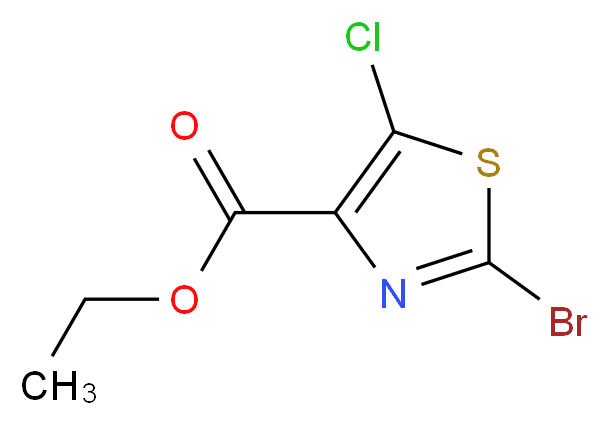 Ethyl 2-bromo-5-chlorothiazole-4-carboxylate_分子结构_CAS_425392-44-5)