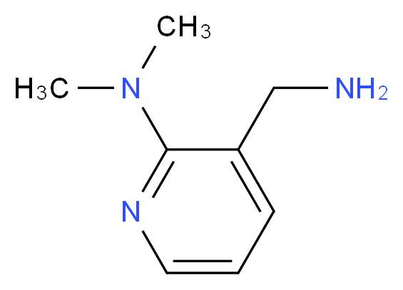 3-(aminomethyl)-N,N-dimethylpyridin-2-amine_分子结构_CAS_)