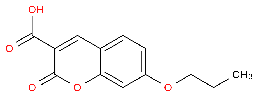 2-oxo-7-propoxy-2H-chromene-3-carboxylic acid_分子结构_CAS_6093-74-9)