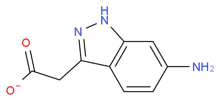 2-(6-amino-1H-indazol-3-yl)acetate_分子结构_CAS_851652-52-3