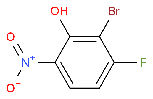 2-bromo-3-fluoro-6-nitrophenol_分子结构_CAS_103979-08-4