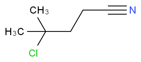 4-chloro-4-methylpentanenitrile_分子结构_CAS_72144-70-8