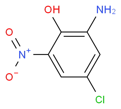 2-氨基-4-氯-6-硝基苯酚_分子结构_CAS_6358-08-3)