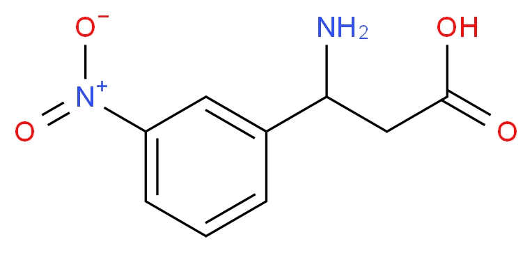 3-amino-3-(3-nitrophenyl)propanoic acid_分子结构_CAS_5678-47-7