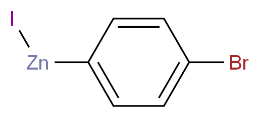 4-Bromophenylzinc iodide, 0.5M in THF_分子结构_CAS_148651-39-2)