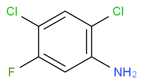 2,4-dichloro-5-fluoroaniline_分子结构_CAS_348-64-1