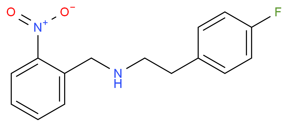 2-(4-fluorophenyl)-N-(2-nitrobenzyl)ethanamine_分子结构_CAS_355816-87-4)